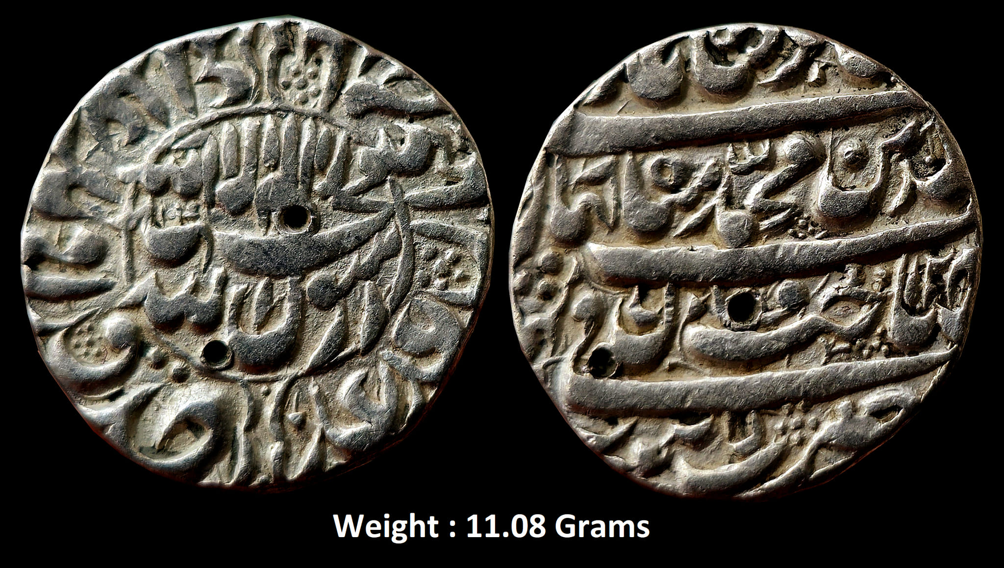 Mughal ; Shah Jahan ; Scarec Silver Rupee
Mint : Lahore ( Full Mint at bottom ) ;
Weight : 11.08 Grams ; 1040 AH / RY 12 ;