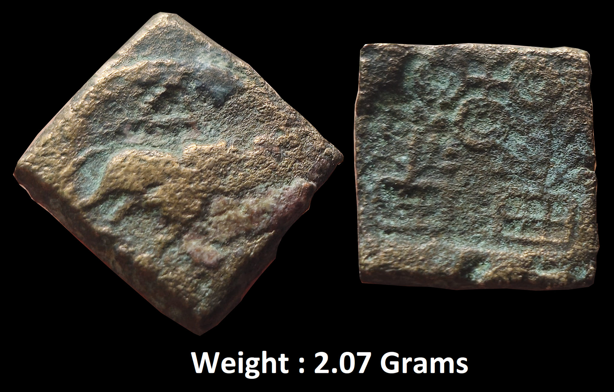 ancient-central-india-coinage-copper-unit.jpg Ancient ; Central India Coinage; Copper Unit