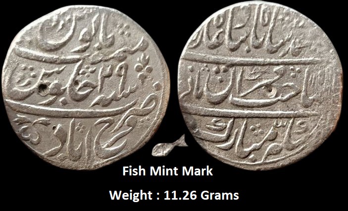 mughal-muhammad-shah-silver-rupee-mint-farrukhabad.jpg Mughal ; Muhammad Shah, Silver Rupee,Mint : Farrukhabad , AH 1159/29