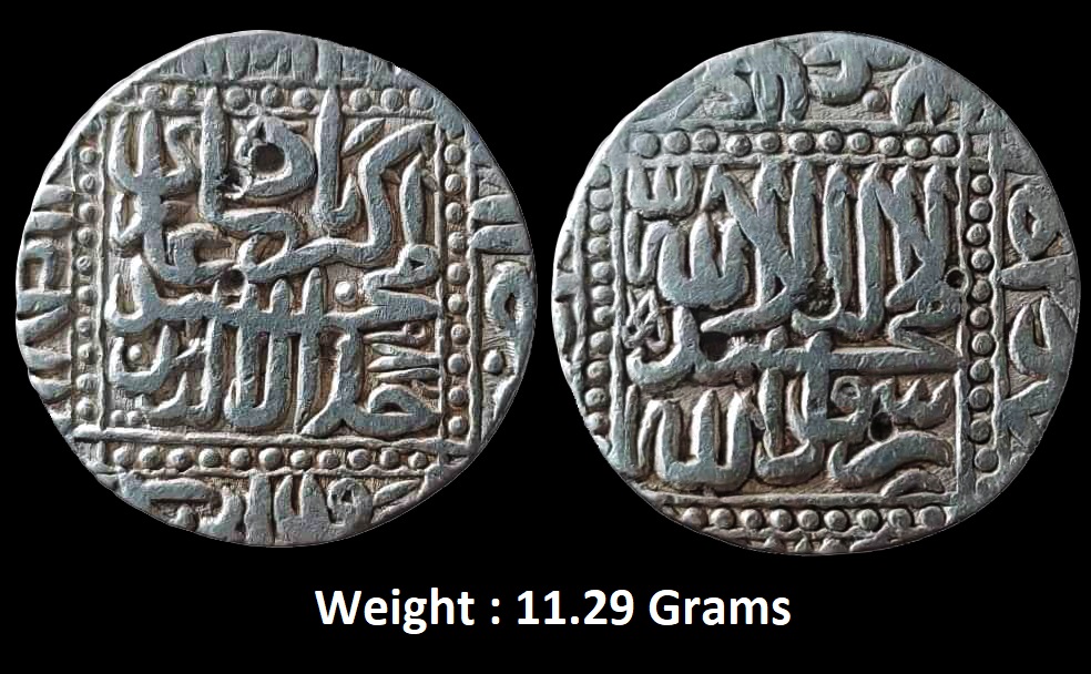 mughals-akbar-silver-rupee-mint-gwalior-kalima-within-dotted-square.jpg Mughals ; Akbar ; Silver Rupee ; Mint : Gwalior ; AH 986 ; Kalima within dotted square