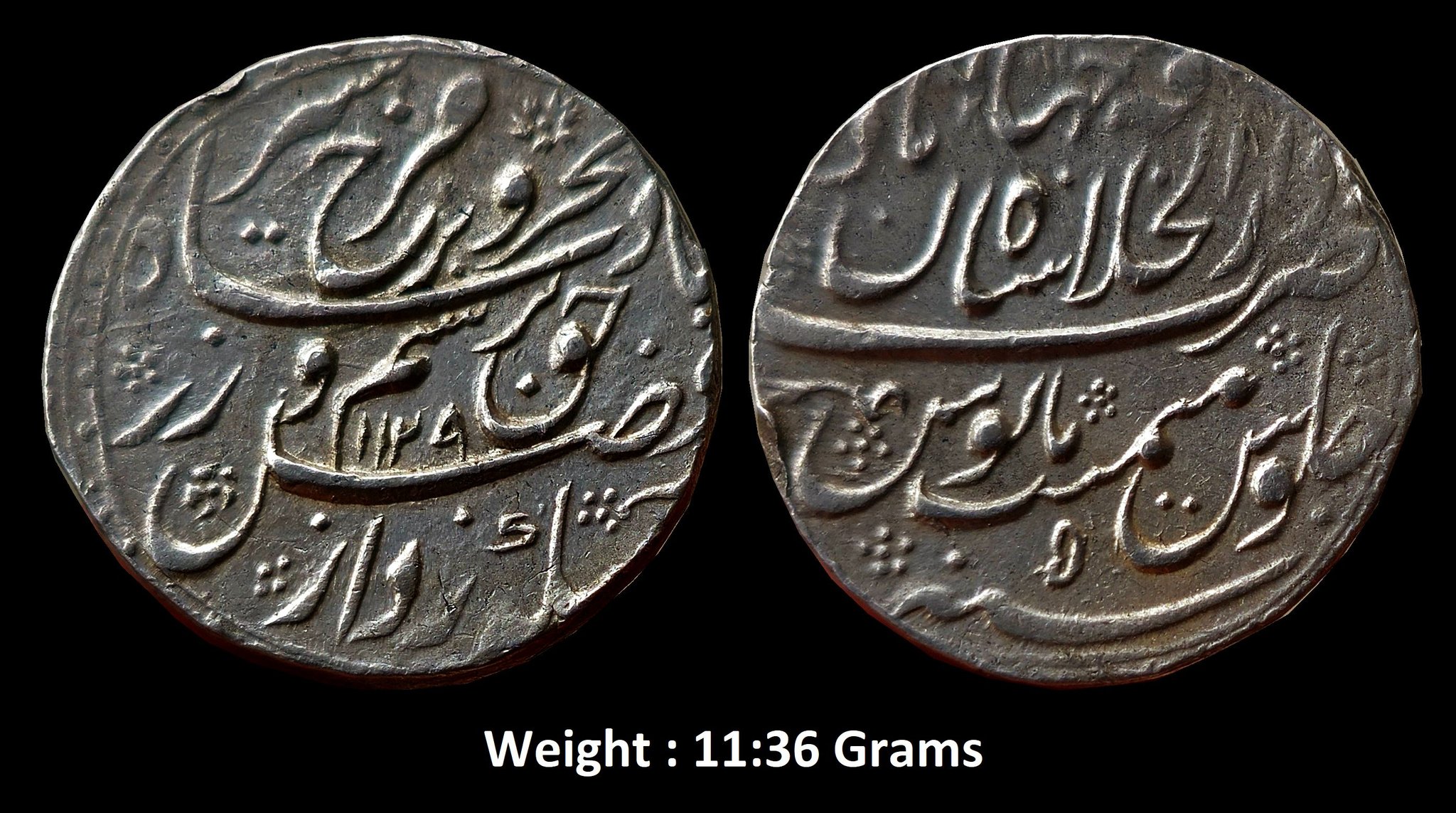 mughal-farrukhsiyar-scarce-silver-rupee-daral-khilafa-shahjahanabad-full-mint.jpg Mughal ; Farrukhsiyar ; Scarce Silver Rupee Daral Khilafa Shahjahanabad ( Full Mint ) 1129 AH / RY 5