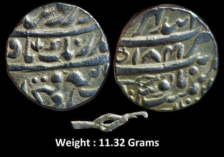 sikh-empire-anandghar-anandgarh-mint-rare-silver-rupee-gobindshahi-couplet.jpg Sikh Empire, Anandghar (Anandgarh) Mint, Rare Silver Rupee, VS 1841(AD 1784), "Gobindshahi" Couplet,