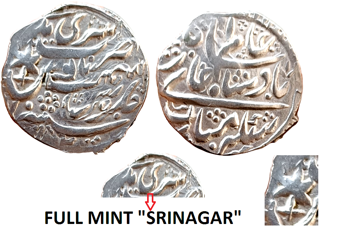 ips-garhwal-state-lallat-shah-silver-timashas-mint-srinagar-issued-ino-shah-alam-ii-rare.jpg IPS ; Garhwal State ; Lallat Shah (1772-81AD), Silver Timashas ; Mint : Srinagar ; Issued INO Shah Alam II ; RARE
