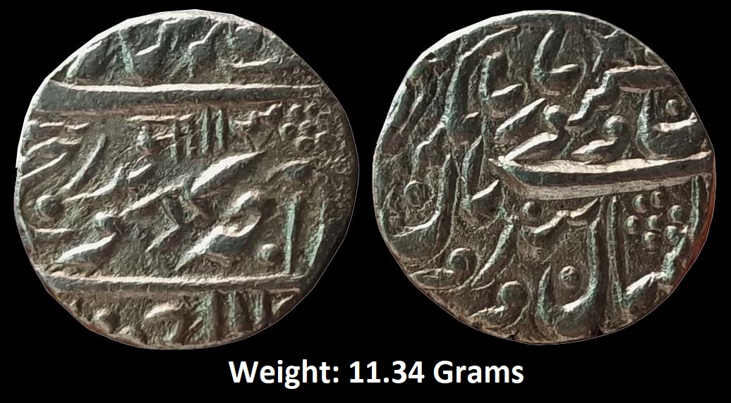 jodhpur-state-takhat-singh-silver-rupee-sojat-mint-with-the-name-of-victoria-ma-as-daroga-mark-with-horizontal-katar-dagger-on-rev-jpg Jodhpur State ; Takhat Singh (AH 1259-1290; 1843-1873 AD), Silver Rupee, Sojat Mint, with the name of Victoria, Maas Daroga mark with horizontal Katar (dagger) on rev.