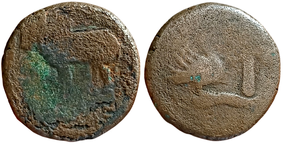 kings-of-ayodhya-satyamitra-c-3rd-century-ad-very-rare-2.jpg Kings of Ayodhya ; Satyamitra, c. 3rd century AD ; Very Rare