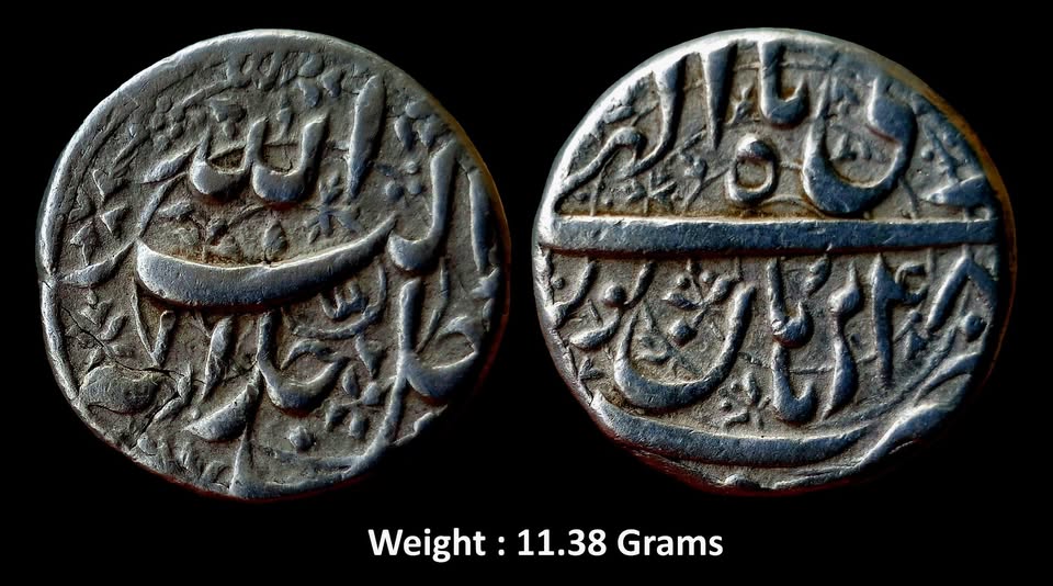 mughal-akbar-ornamental-silver-rupee-mint-burhanpur-full-mint-ilahi-type-ry-48-month-bahman.jpg Mughal ; Akbar ; Ornamental Silver Rupee ; Mint : Burhanpur ( Full Mint ) ; Ilahi type, RY 48 ; Month : Bahman