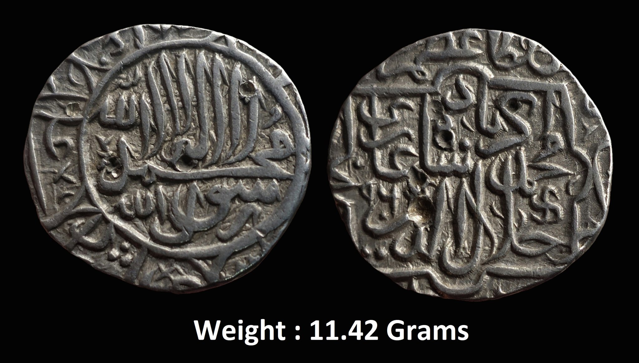 mughal-akbar-ah-963-1014-1556-1605-ad-silver-rupee-mint-hisar-firoza-mint-ah-964.jpg Mughal ; Akbar (AH 963-1014, 1556-1605 AD) ; Silver Rupee ; Mint : Hisar Firoza Mint ; AH 964