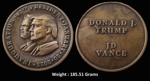 Donald Trump Official Inaugural Medal 2025.