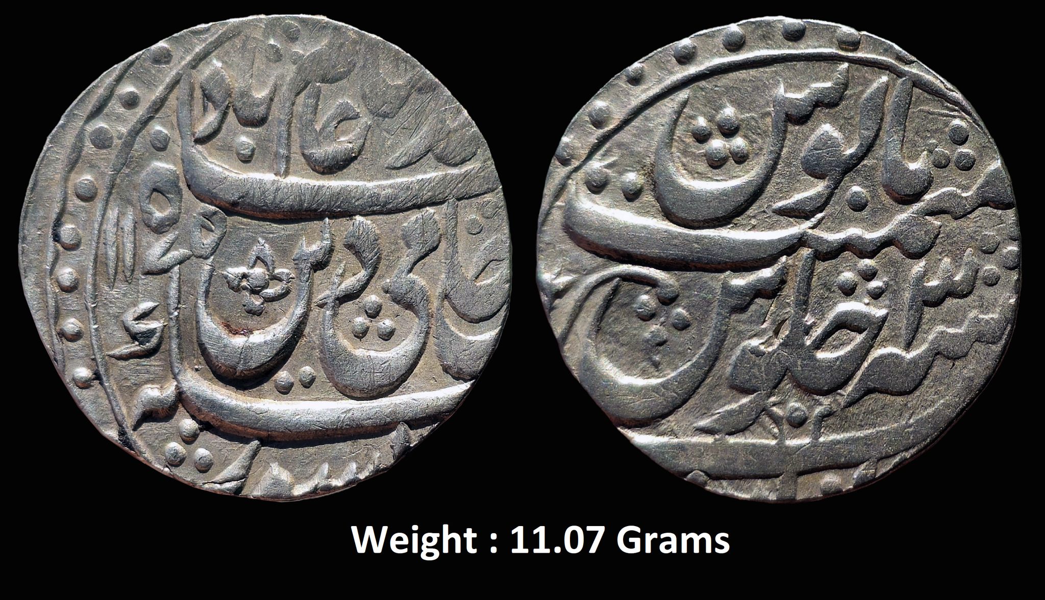independent-kingdom-rohilkhand-ino-shah-alam-ii-mint-anwala-silver-rupee-ah-1175-ry-3.jpg Independent Kingdom ; Rohilkhand ; INO Shah Alam II ; Mint : Anwala ; Silver Rupee ; AH 1175/ RY 3