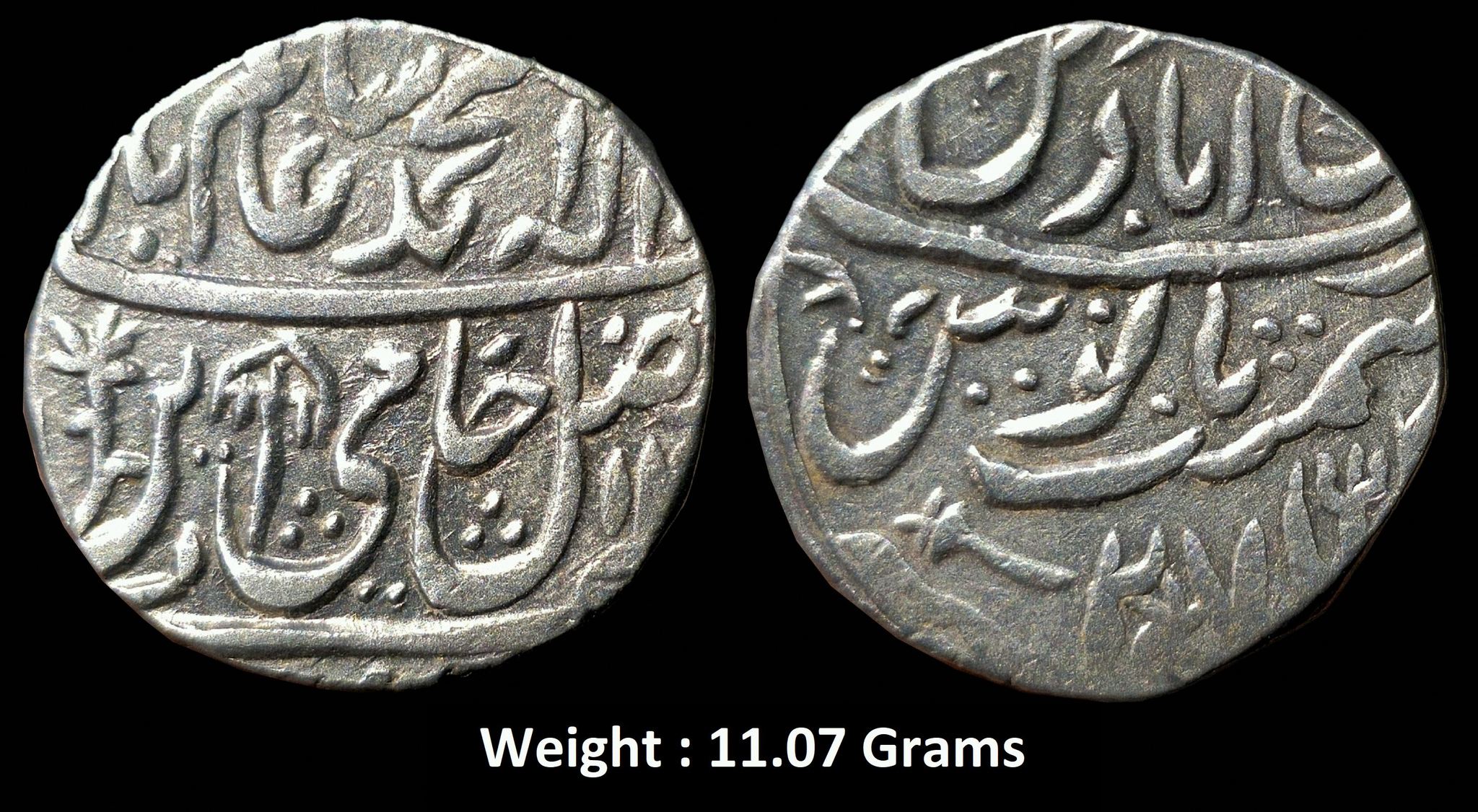 independent-kingdom-maratha-confideracy-rare-silver-rupee-mint-mominabad-bindraban-ino-shah-alam-ii-ry-27.jpg Independent Kingdom ; Maratha Confideracy ; Rare Silver Rupee ; Mint : Mominabad Bindraban ; INO Shah Alam II ; RY 27