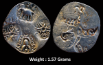 Ancient ; Archaic Punch-marked coin attributed to Vidarbha Region (Janapada) ; Sixth century to Fourth century BCE ; Very Rare Silver 1/2 Karshapana