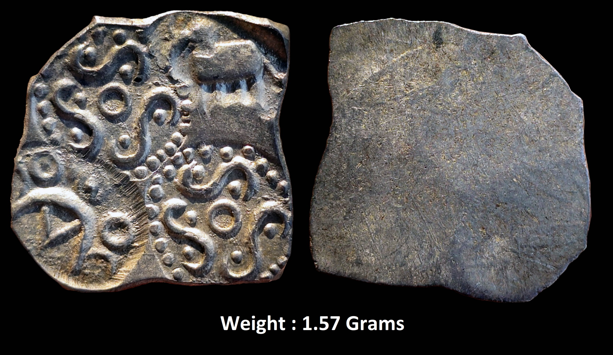 ancient-coinage-of-vainaganga-valley-vidarbha-janapada-silver-½-karshpana-series-ii-makhala-type.jpg Ancient ; Coinage of Vainaganga Valley ; Vidarbha Janapada ; Silver ½ Karshpana ; Series II ; Makhala Type