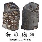 Ancient ; Coinage of Vainaganga Valley ; Vidarbha Janapada ; Silver 1/2 Karshpana ; Series II ; Makhala Type