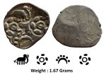 Ancient ; Archaic Punch Marked Coinage ; attributed to Vidarbha Janapada, Godavari valley ; Silver 12 Karshpana ; Series II ; Makhala Type