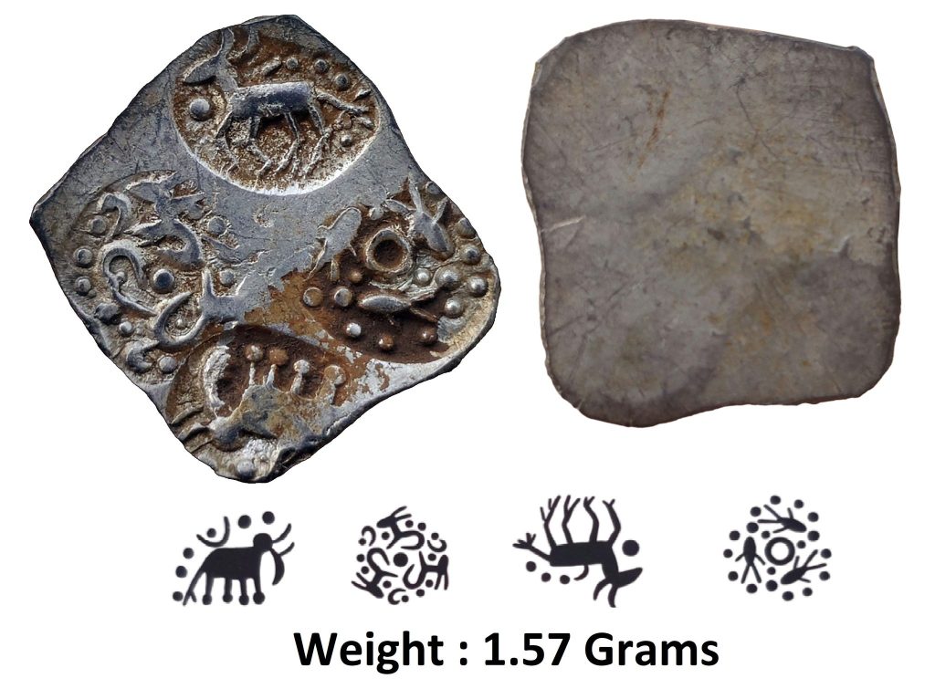 Ancient ; Archaic Silver Punch Marked coinage ; Wainganga River system ; Ancient Vidarbha Region
