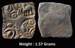 Ancient ; Archaic Silver Punch-Marked coin ; Tapi-Wainganga Valley region ; Usually attributed to ‘Vidarbha/Ashmaka Janapada’ ; ½ Karshapana