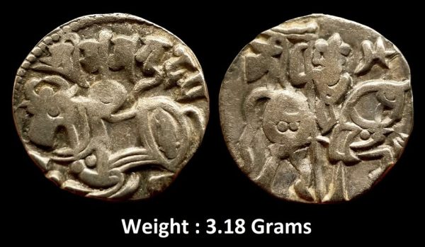 Hindu Shahi dynasty ; Samanta Deva. c. 850-1000 AD ; Silver Jital