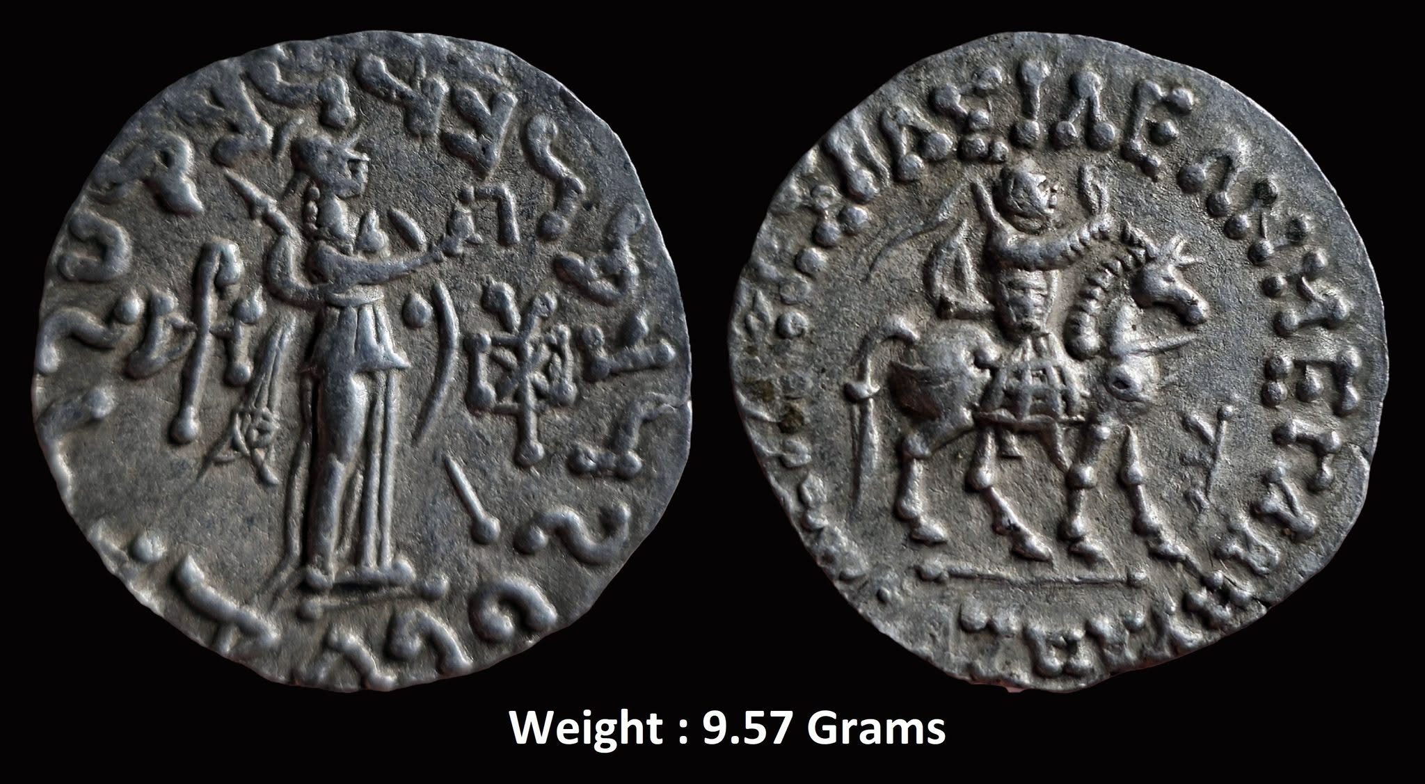 ancient-indo-scythians-azes-i-ii-post-58-bc-rare-silver-tetradrachm.jpg Ancient ; INDO-SCYTHIANS ; Azes I / II ; Post 58 BC ; Rare Silver Tetradrachm